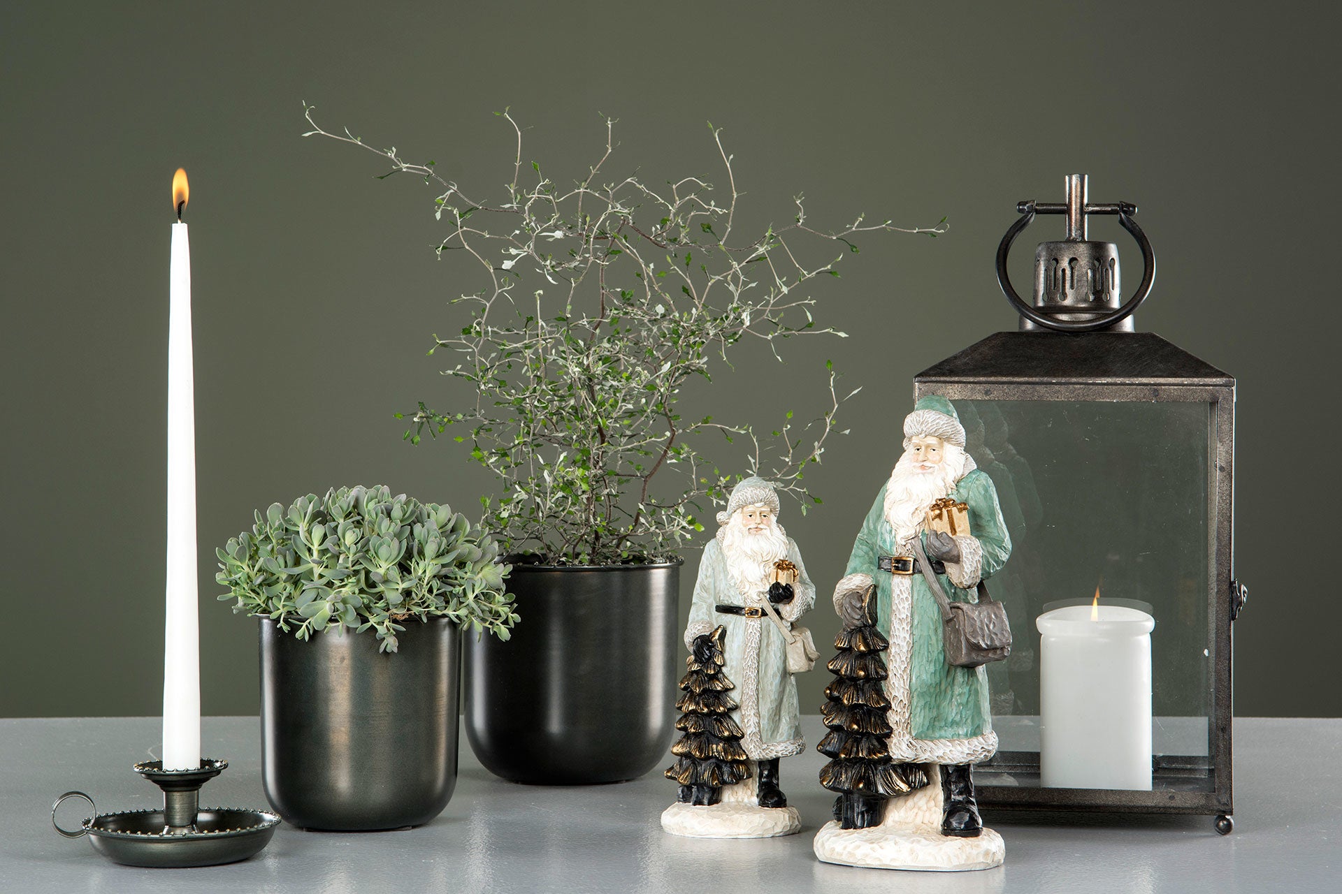 Lykta Cube Graftigrå