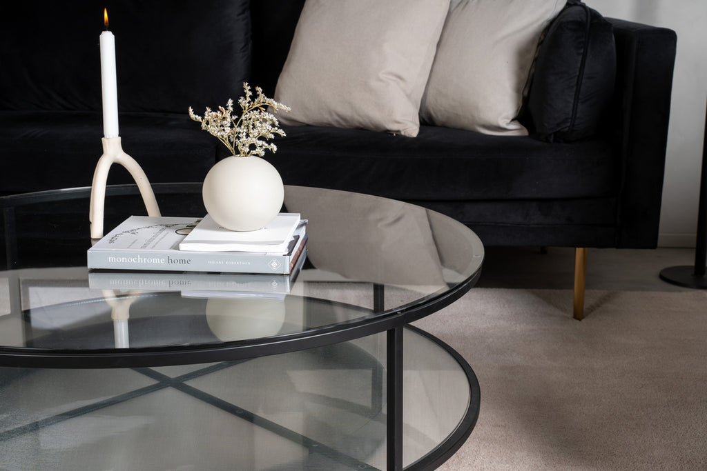 Falsterbo Soffbord ⌀100 Svart