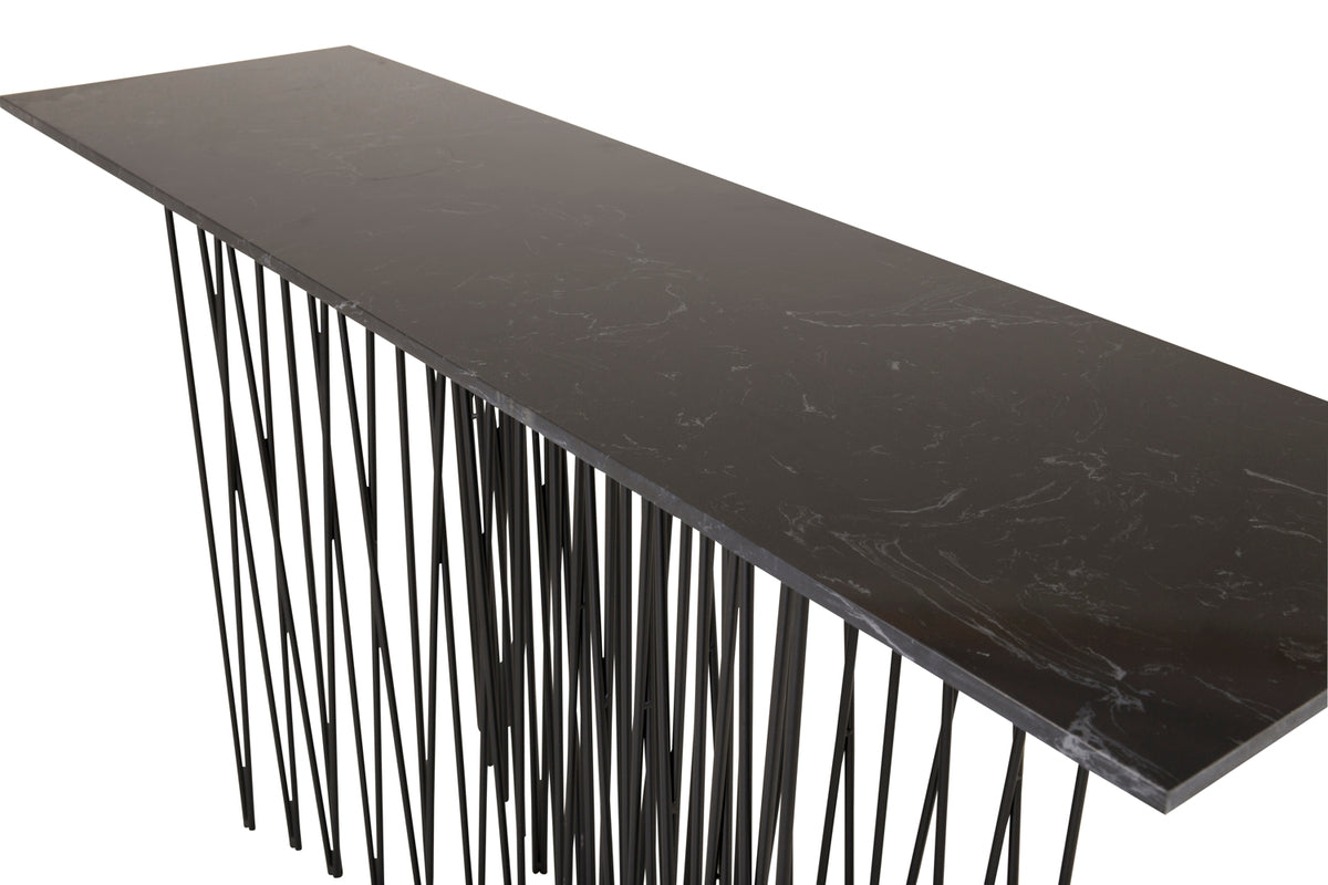 Stone Sidobord 130 x 37 Svart