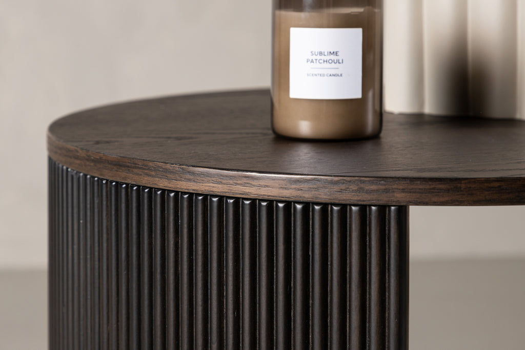 Bristol Soffbord ⌀60 Mocka