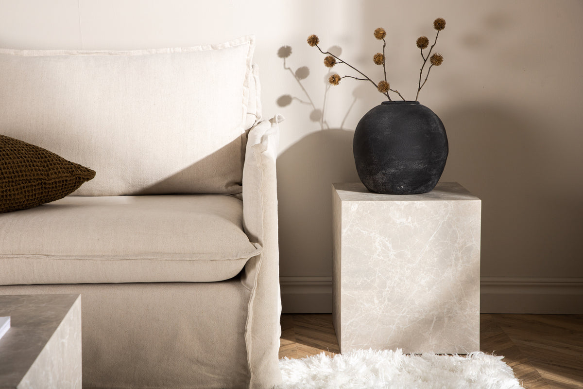 York Soffbord 40 x 40 Beige