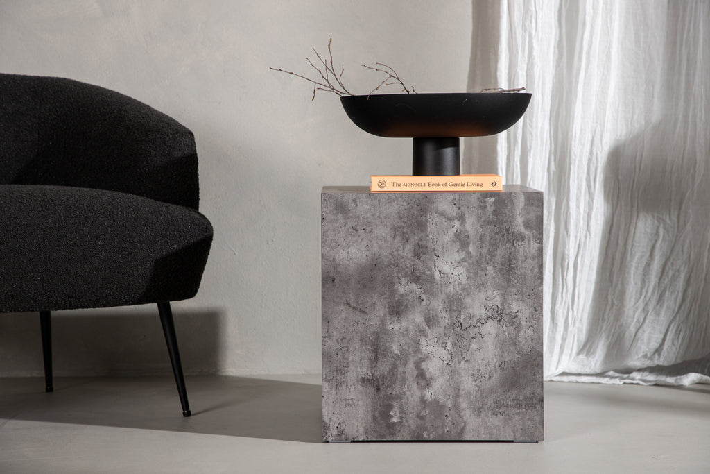 York Soffbord 40 x 40 Mörkgrå