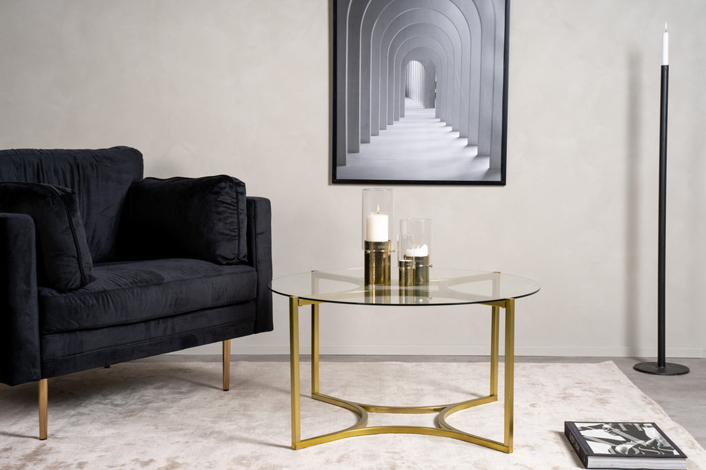 Kivik Soffbord ⌀90 Guld