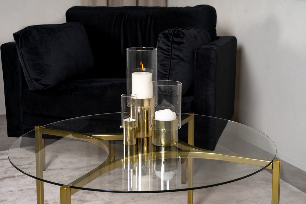 Kivik Soffbord ⌀90 Guld