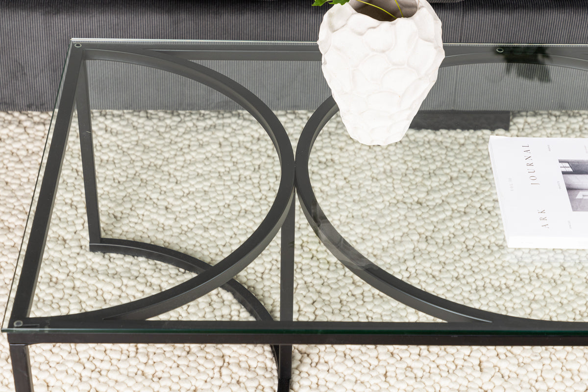 Skanör Soffbord 140 x 70 Svart