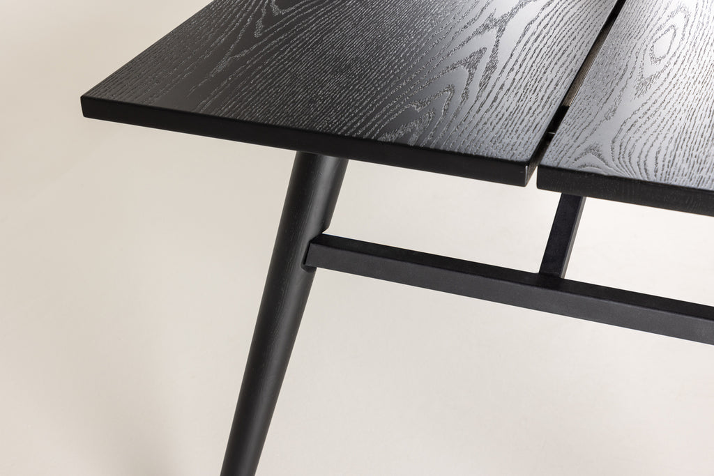 Sleek Rektangulära Matbord 195 x 95 Svart