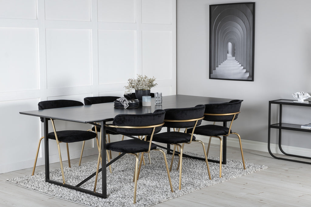 Arrow Matstolar 2-pack Svart