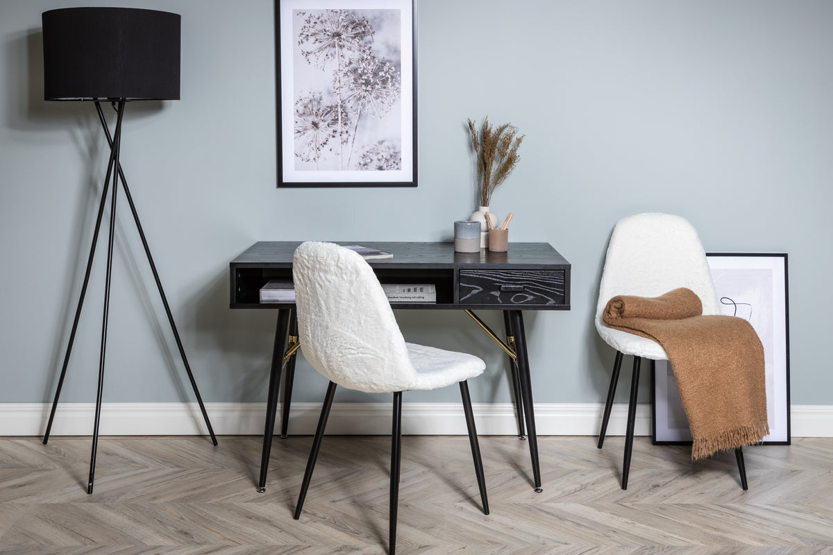 Gold Skrivbord 110 x 60 Svart