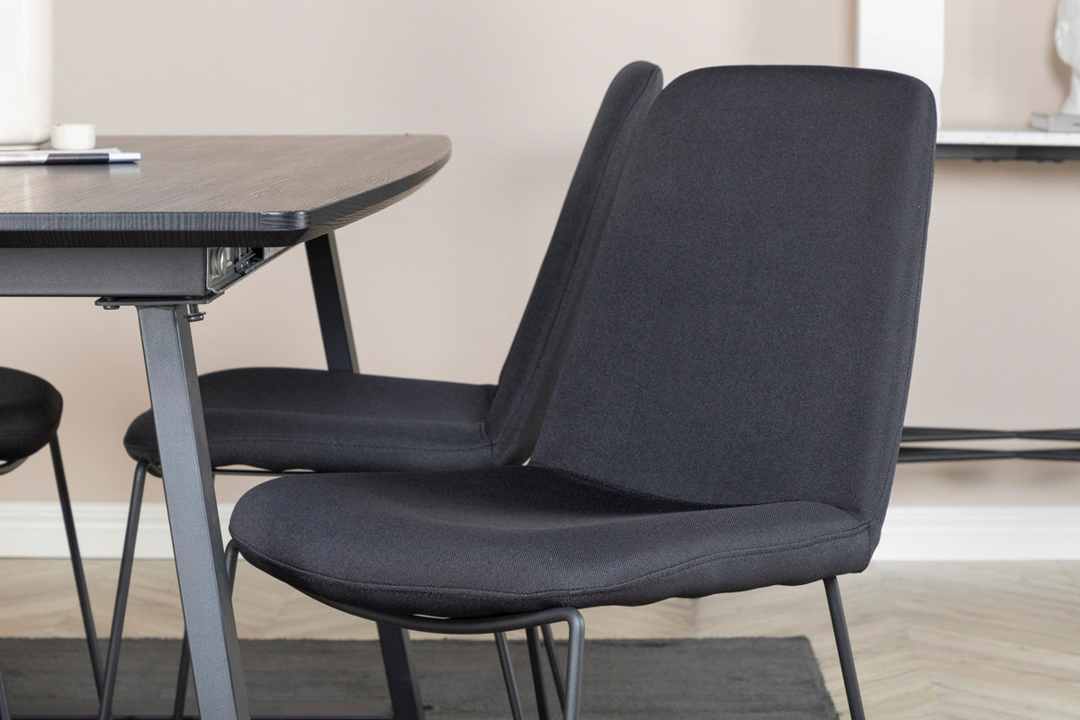 Muce Matstolar 2-pack Svart