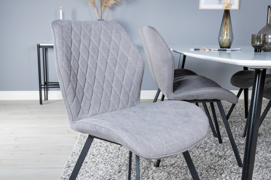 Gemma Matstolar 2-pack Grå