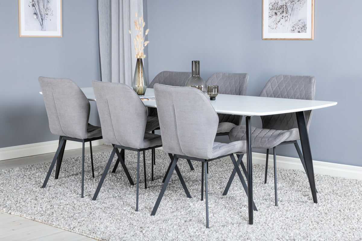 Gemma Matstolar 2-pack Grå