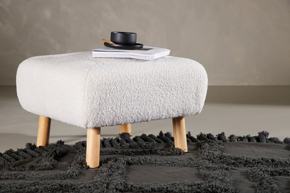 Salina Ottoman 60 x 28 x 60 Vit