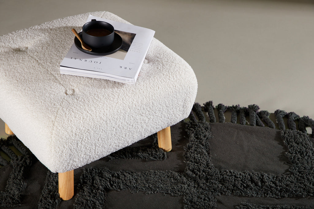 Salina Ottoman 60 x 28 x 60 Vit