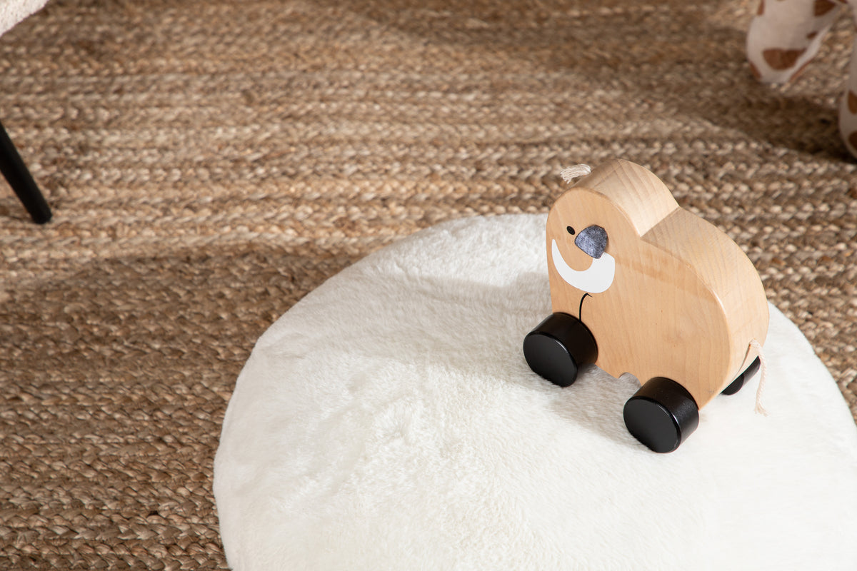 Ruston Puff 40 x 15 x 40 Vit