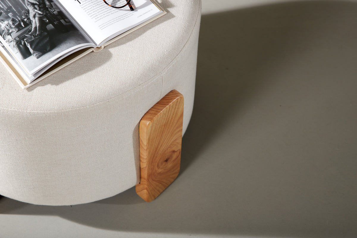 Coffey Ottoman ⌀50 ⌀50 Vit