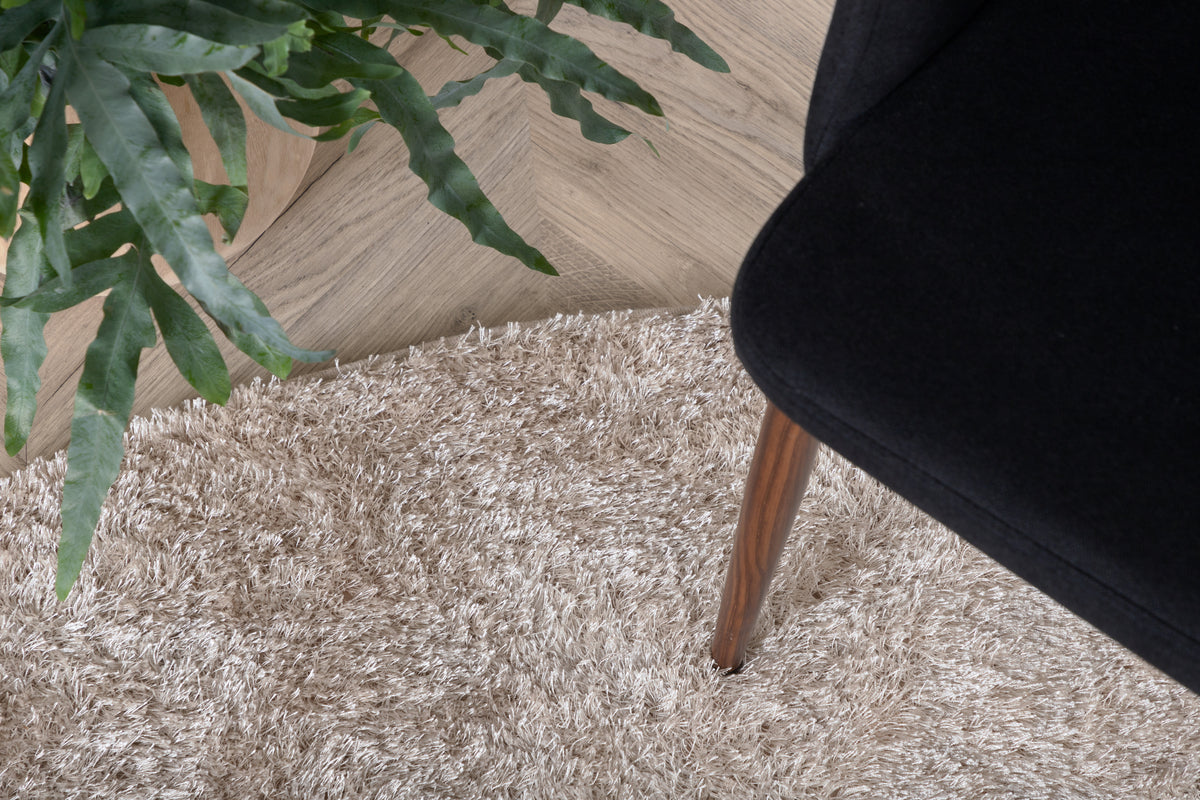 Mattis Runda Mattor ⌀200 Beige