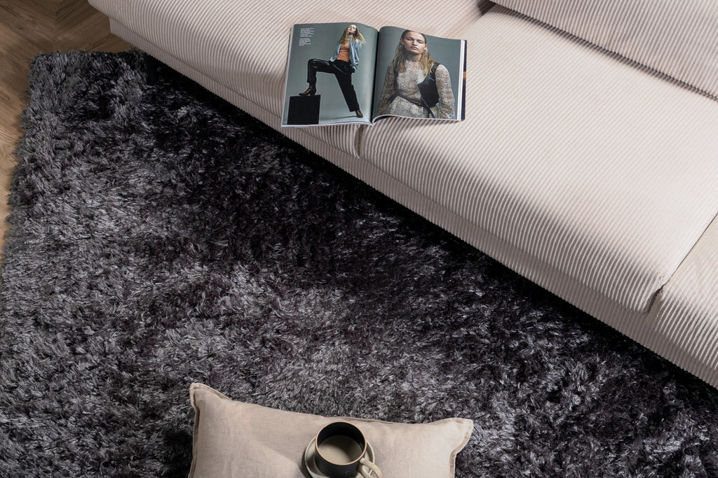 Natta Rektangulära Mattor 290 x 200 Mörkgrå