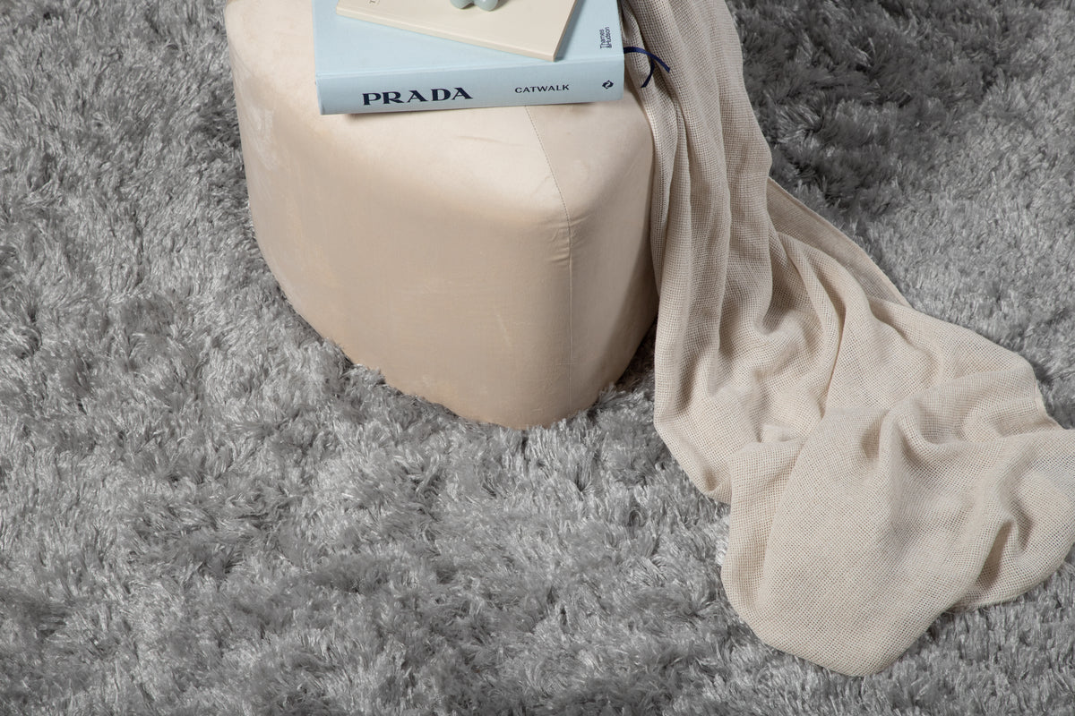 Natta Runda Mattor ⌀200 Grå