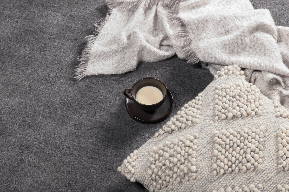 Ulla Runda Mattor ⌀200 Mörkgrå