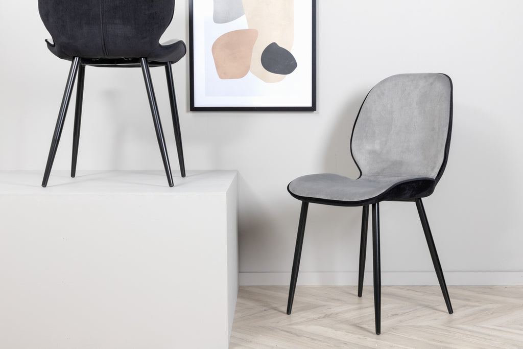 Emma Matstolar 2-pack Grå