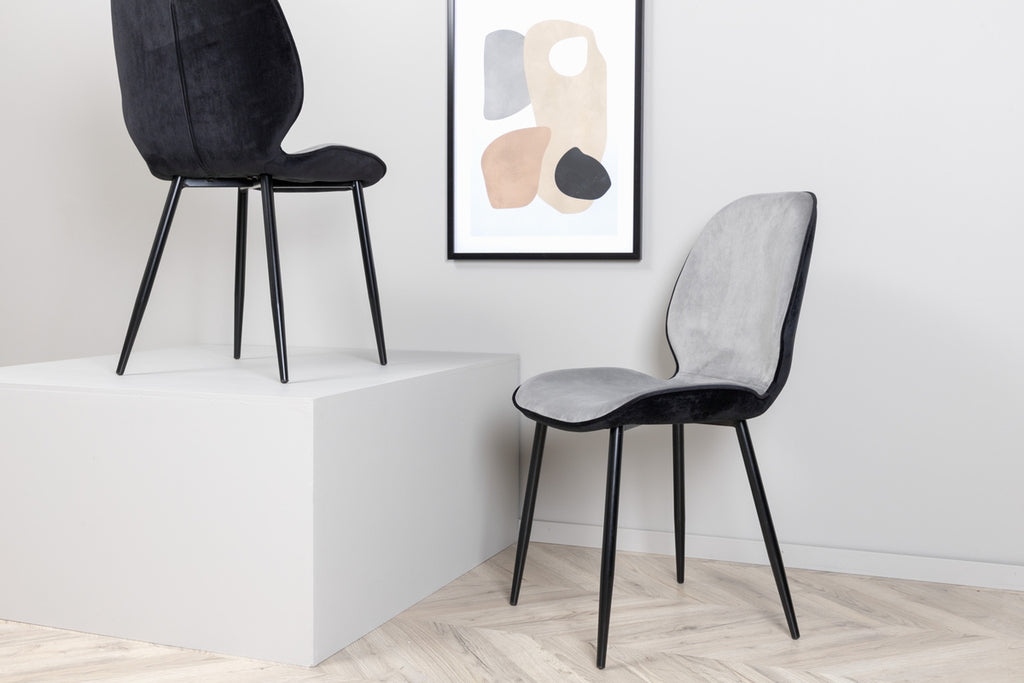 Emma Matstolar 2-pack Grå