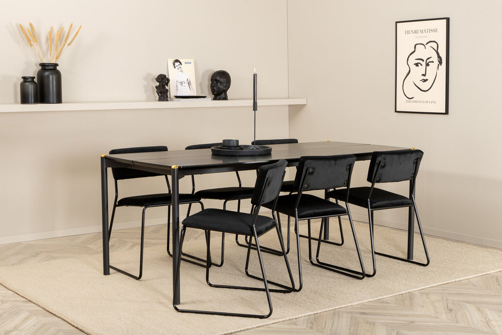 Kenth Matstolar 2-pack Svart