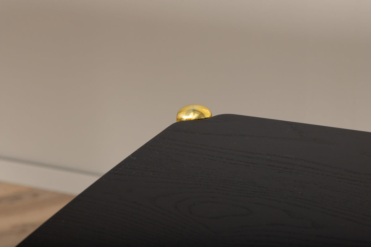 Pelle Rektangulära Matbord 190 x 90 Svart