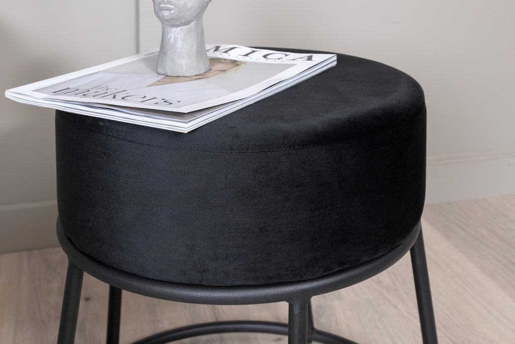 Petra Puff ⌀46 ⌀46 Svart