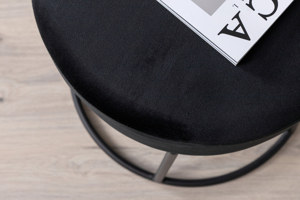 Petra Puff ⌀46 ⌀46 Svart