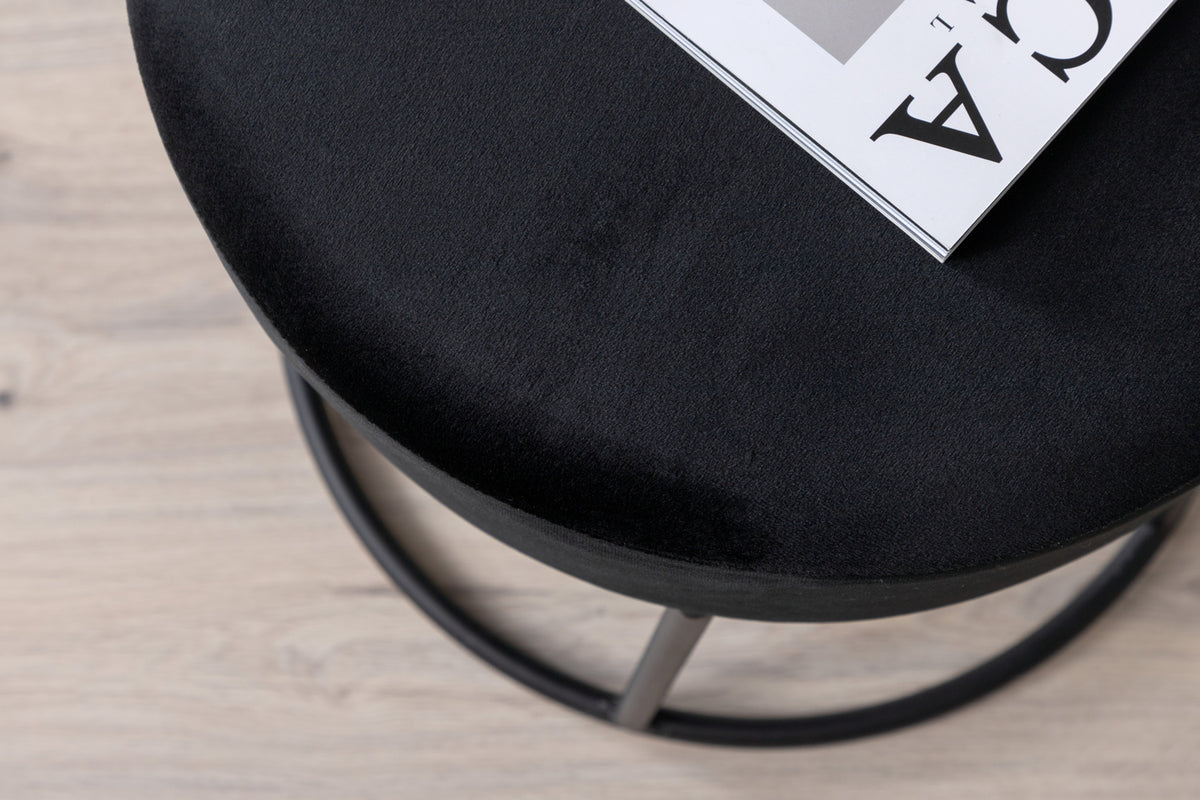 Petra Puff ⌀46 ⌀46 Svart