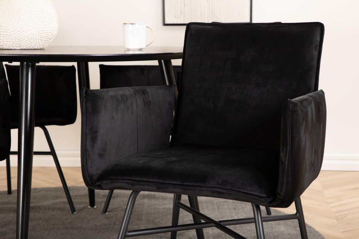 Petra Matstolar Svart