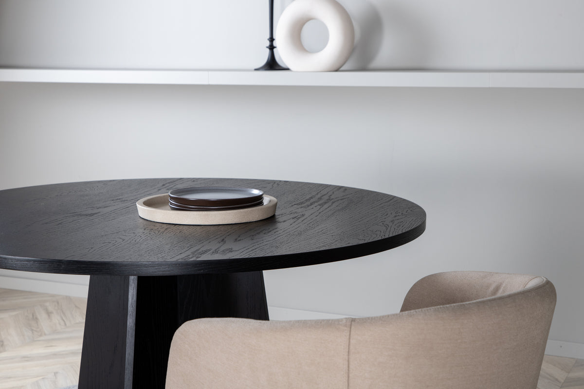 Bootcut Runda Matbord ⌀110 Svart