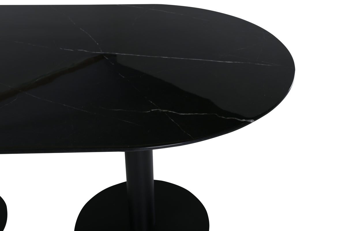 Pillan Ovala Matbord 180 x 100 Svart