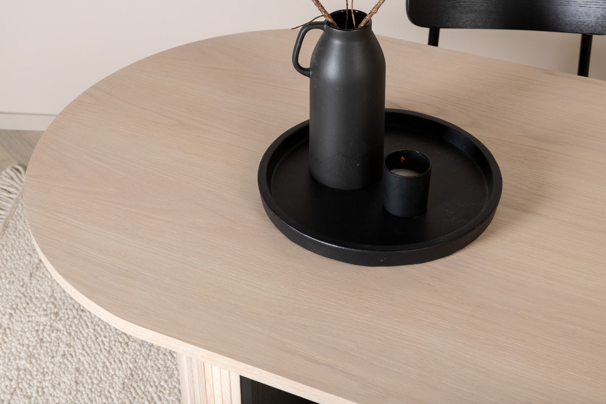 Bianca Ovala Matbord 200 x 90 Vitputsad