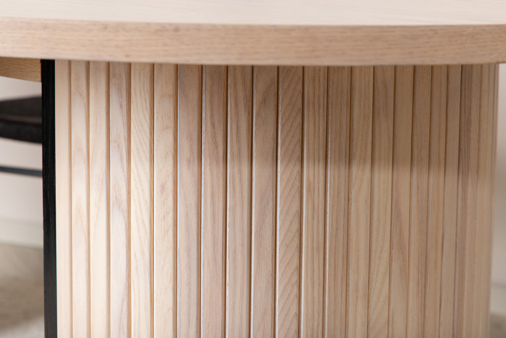 Bianca Ovala Matbord 200 x 90 Vitputsad