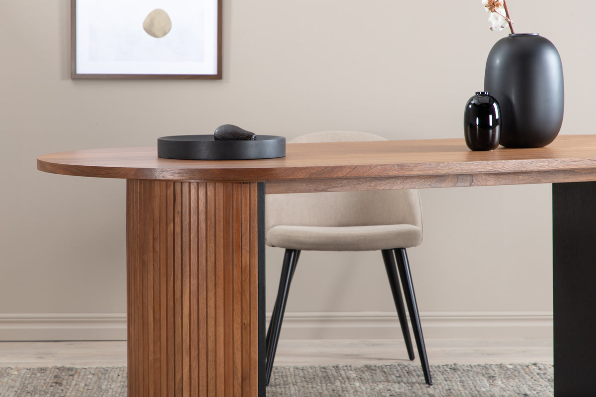 Bianca Ovala Matbord 200 x 90 Valnöt