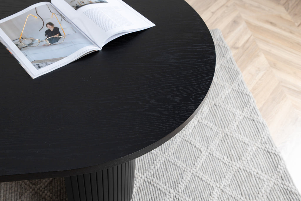 Bianca Ovala Matbord 200 x 90 Svart