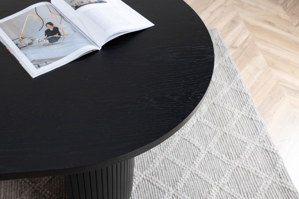 Bianca Ovala Matbord 200 x 90 Svart