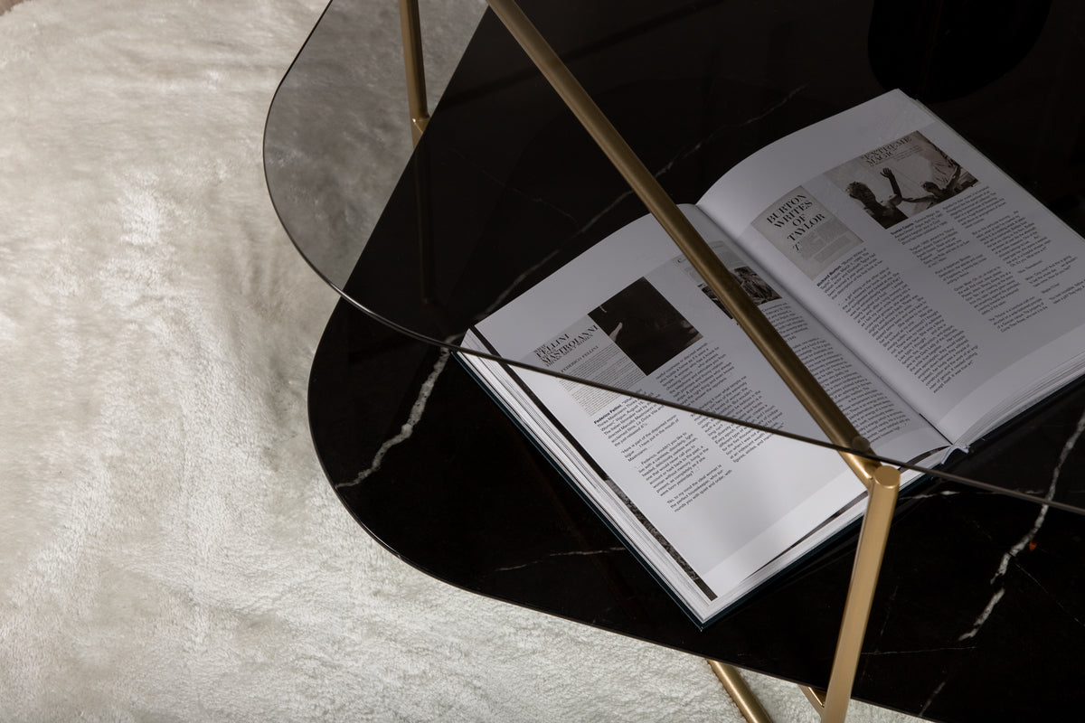 Un-line Soffbord 85 x 85 Svart