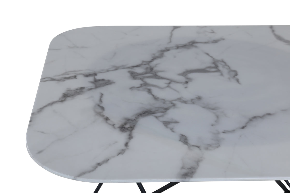 Tristar Soffbord 80 x 80 Vit