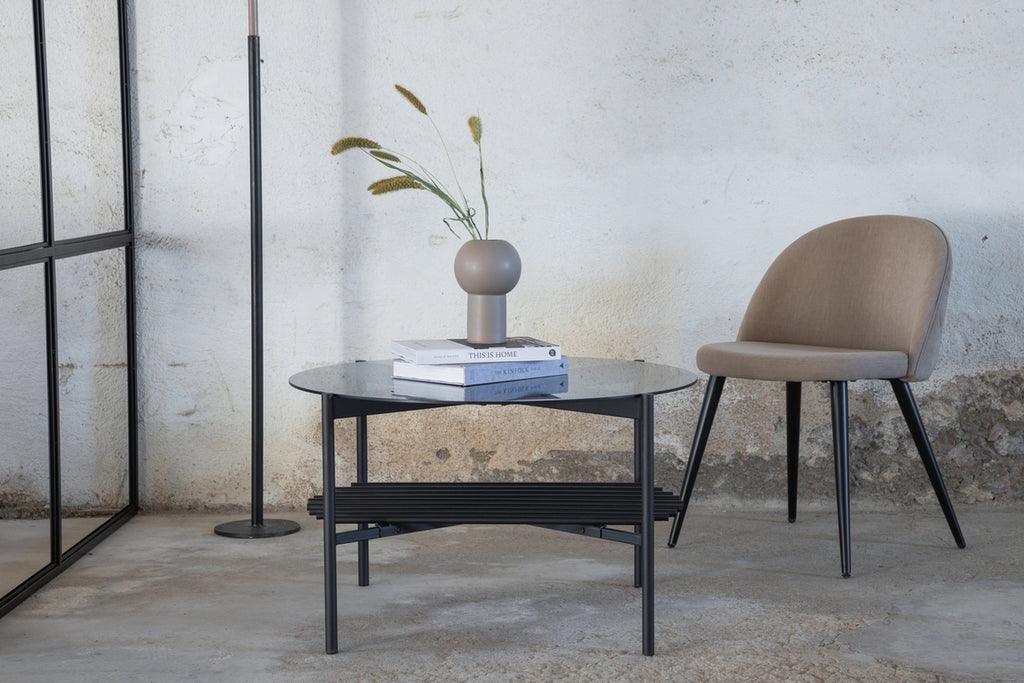 Von Staf Soffbord ⌀80 Svart