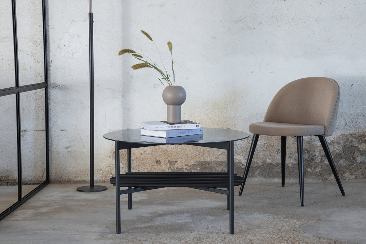 Von Staf Soffbord ⌀80 Svart