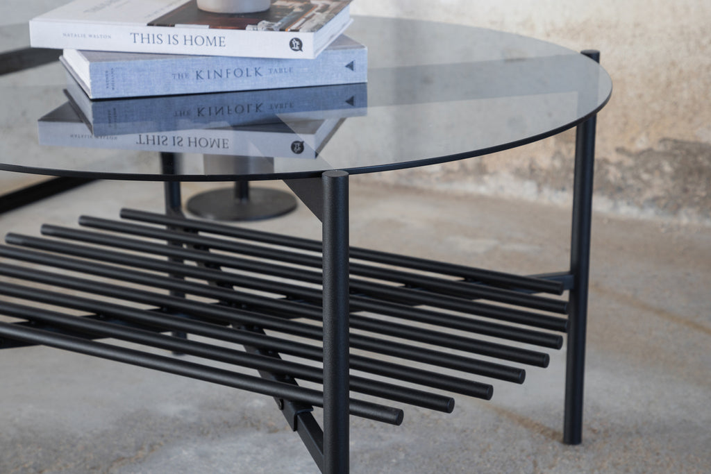 Von Staf Soffbord ⌀80 Svart