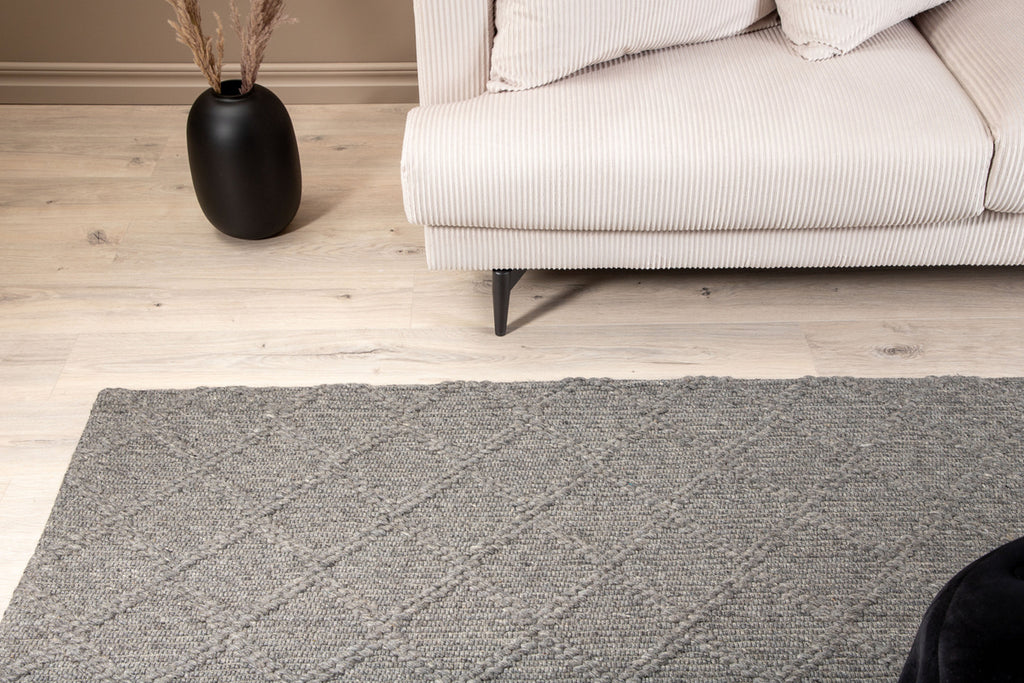 Cloudy Rektangulära Mattor 300 x 200 Grå