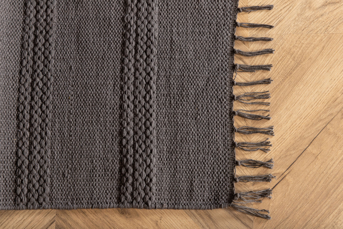 Nico Rektangulära Mattor 250 x 80 Grå