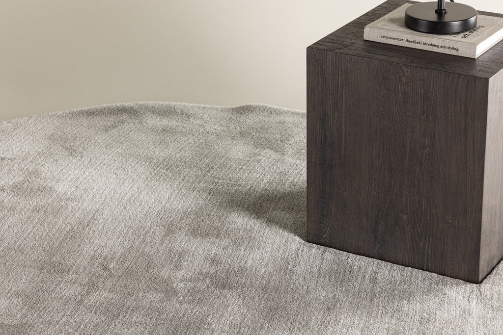 Blanca Runda Mattor ⌀200 Ljusgrå