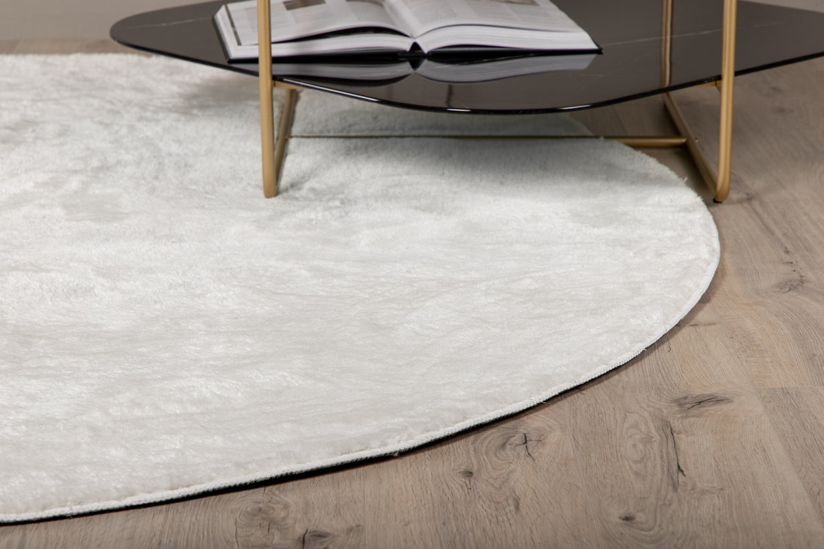 Blanca Runda Mattor ⌀200 Vit