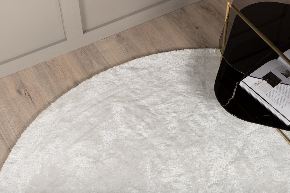 Blanca Runda Mattor ⌀200 Vit