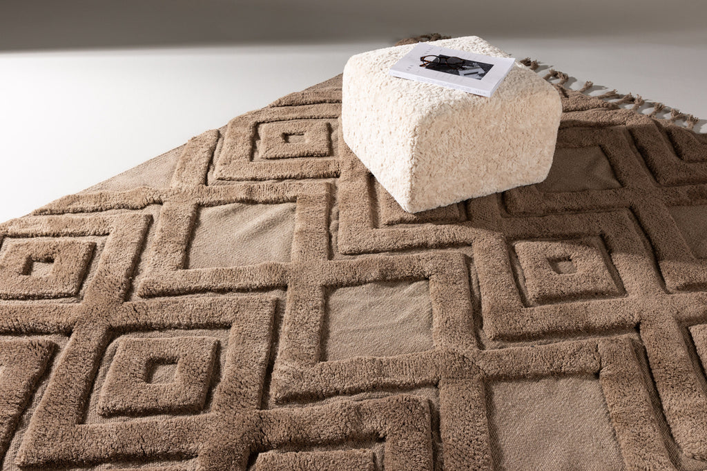 Dahlia Rektangulära Mattor 400 x 300 Mörkbrun