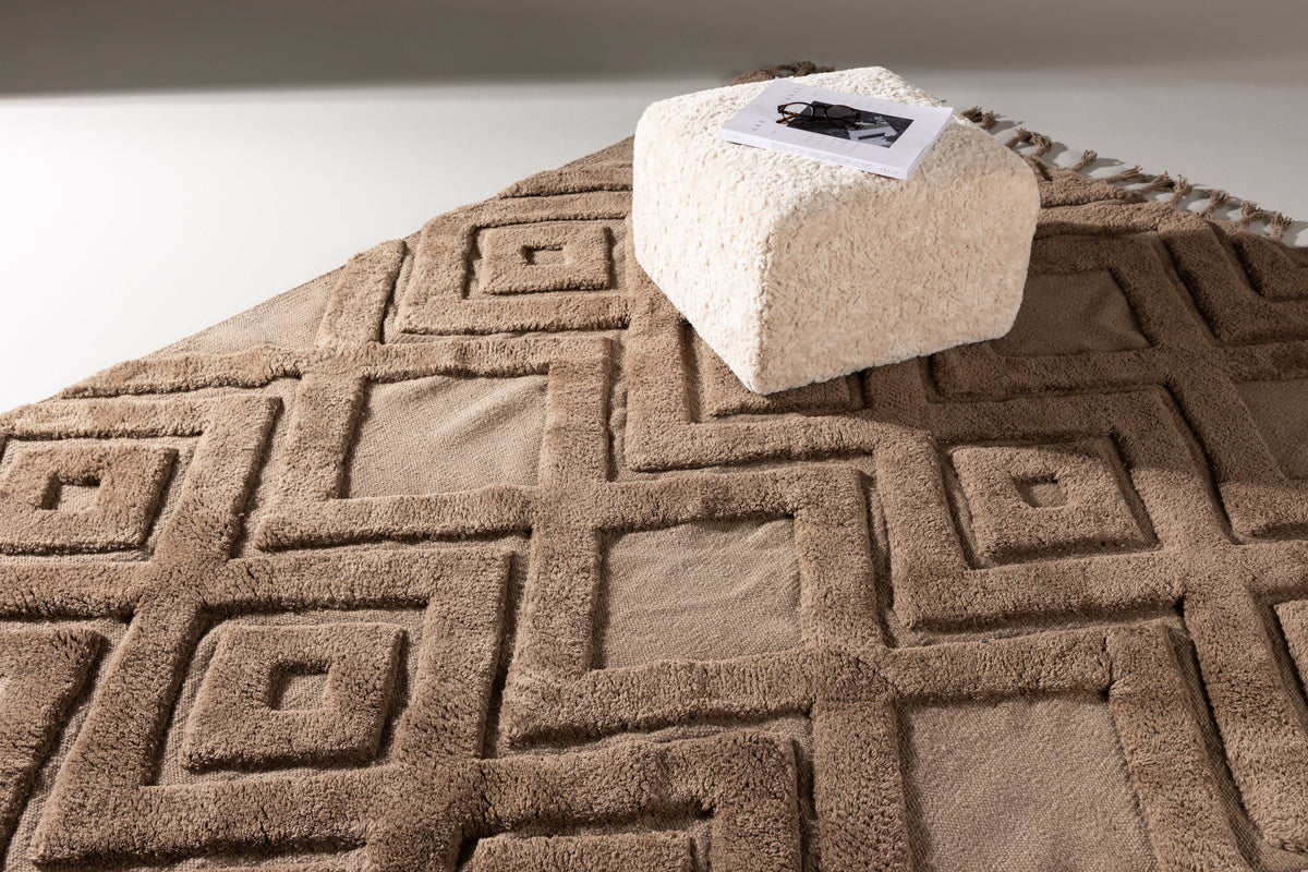 Dahlia Rektangulära Mattor 400 x 300 Mörkbrun